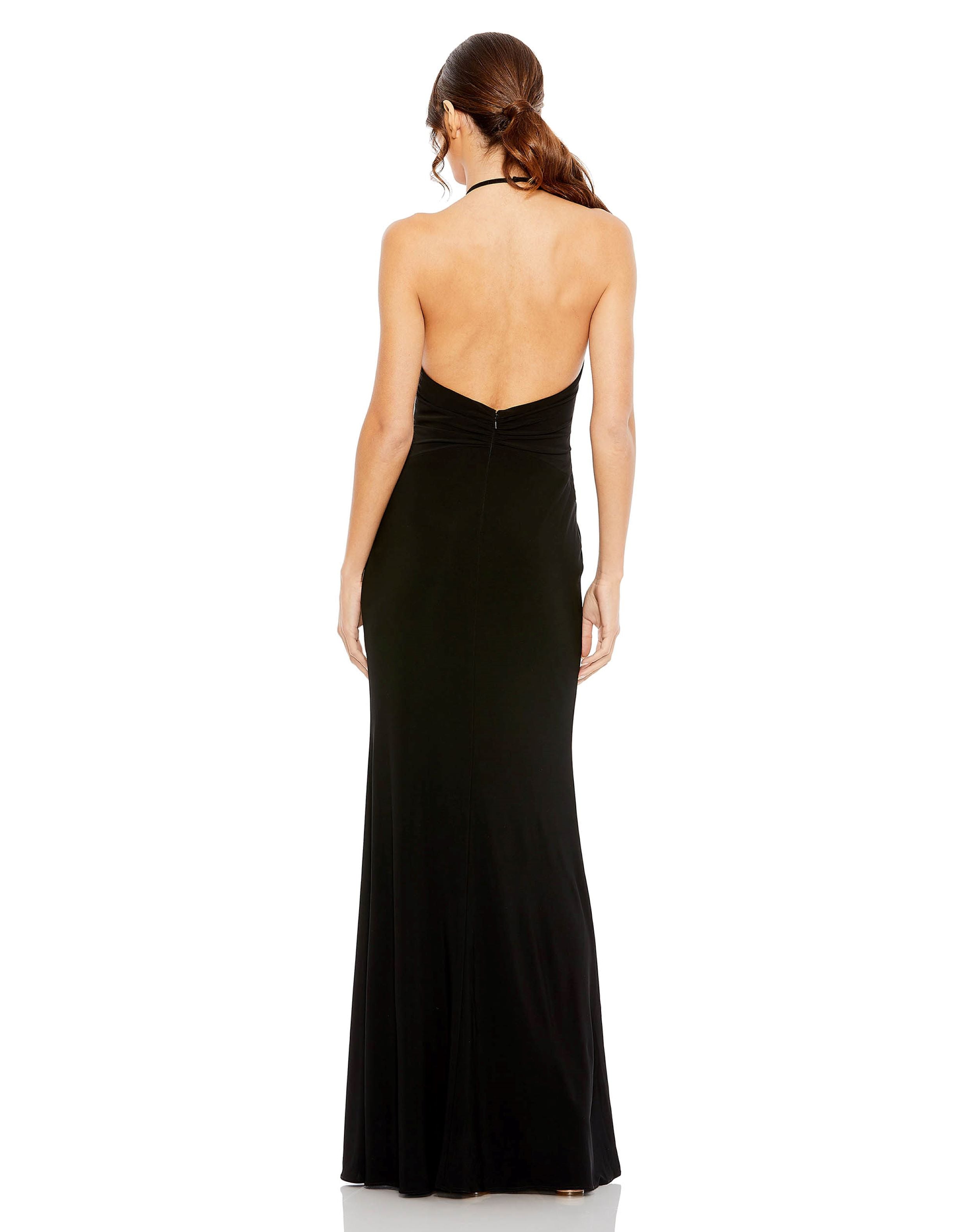 High Neck Cut Out Gown