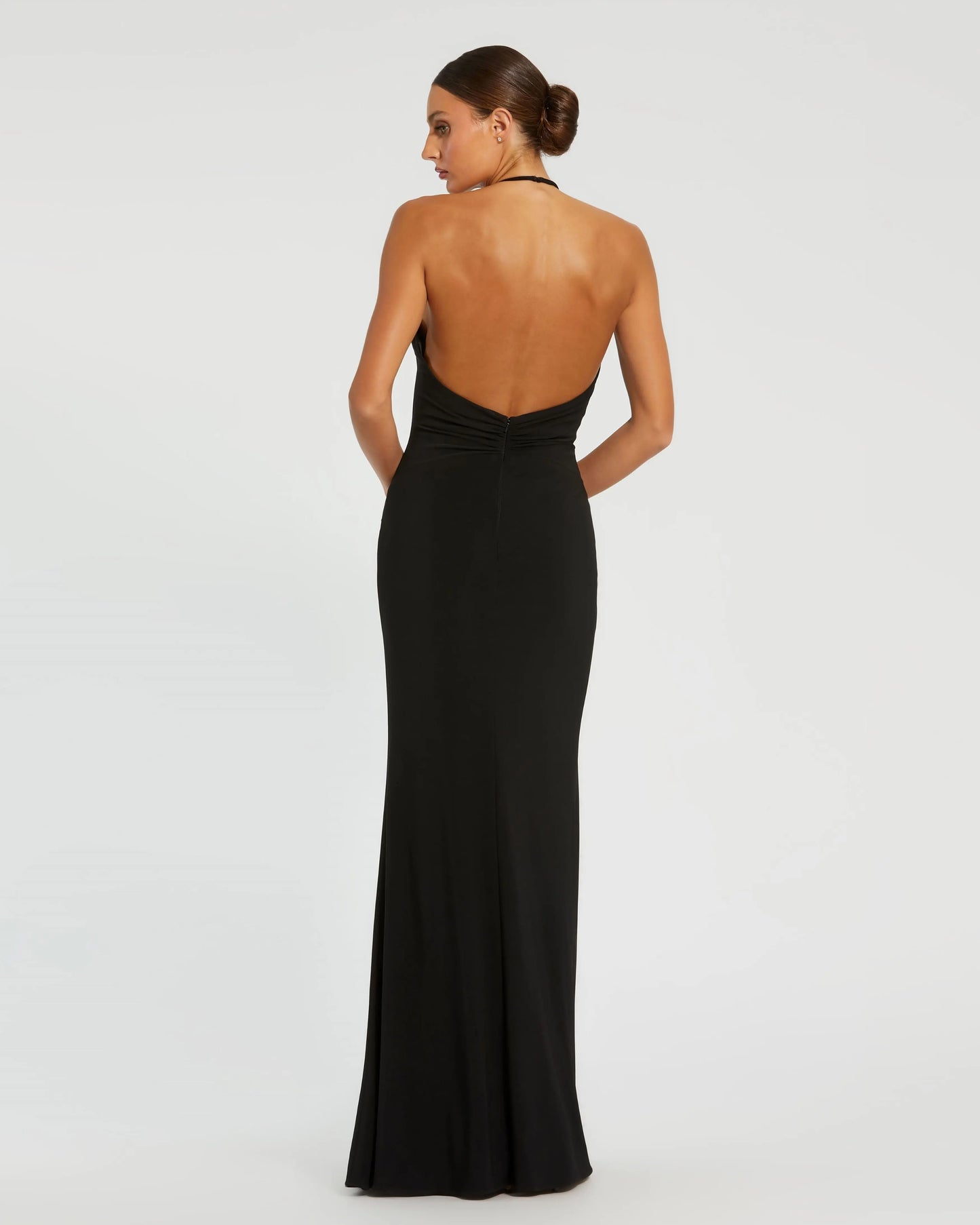 High Neck Cut Out Gown - Mac Duggal