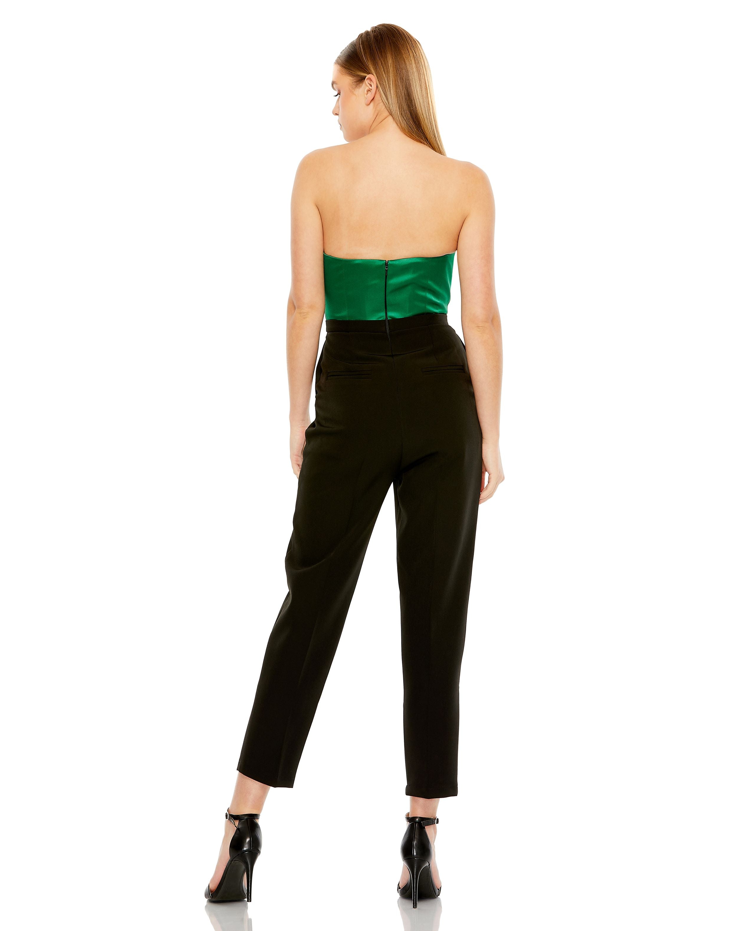 Strapless Oversized Bow Jumpsuit