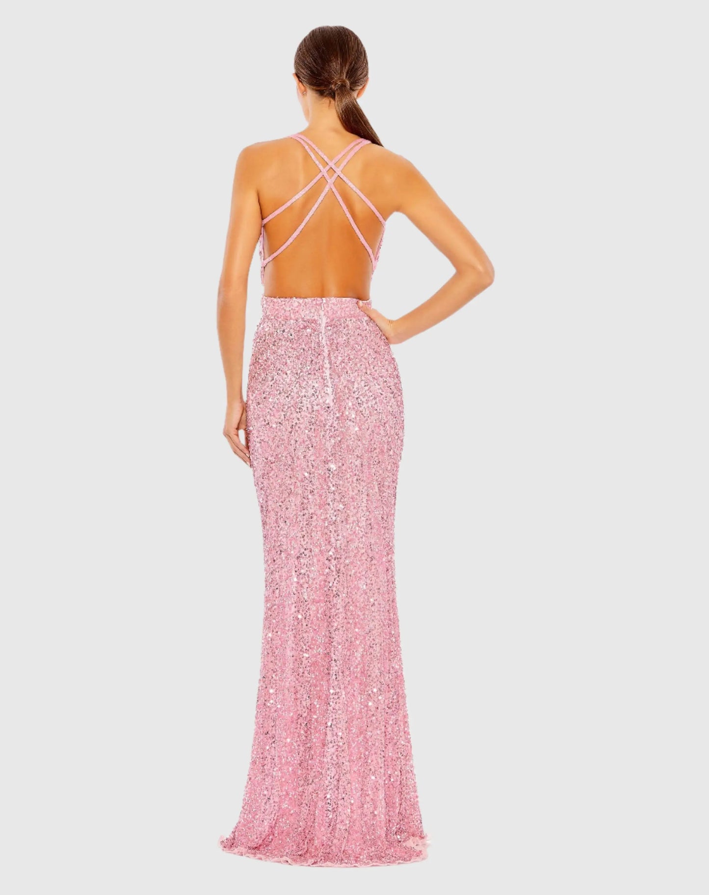 Criss Cross Back Sleeveless Gown - Mac Duggal