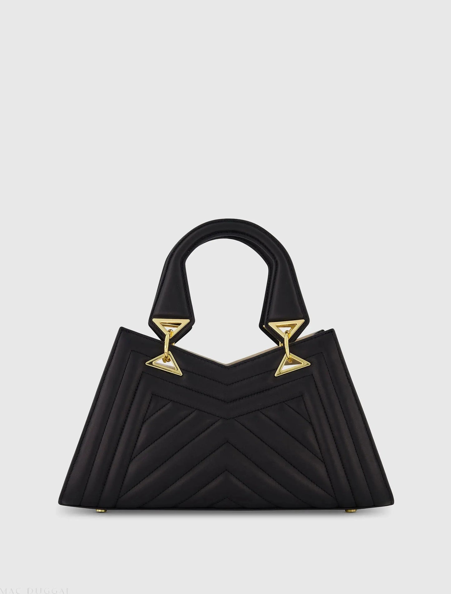 Quilted Napa Leather Angular Handbag - Mac Duggal