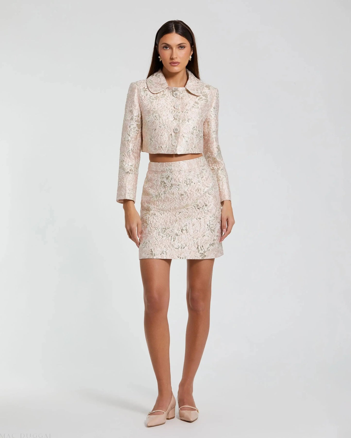 Brocade Mini Skirt - Mac Duggal