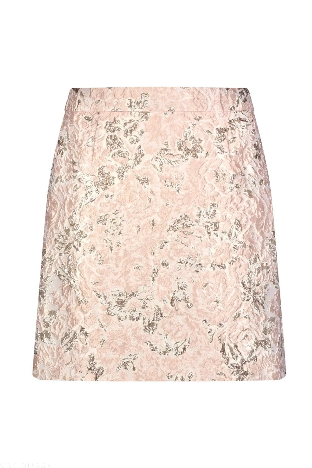 Pink Brocade Mini Skirt - Mac Duggal
