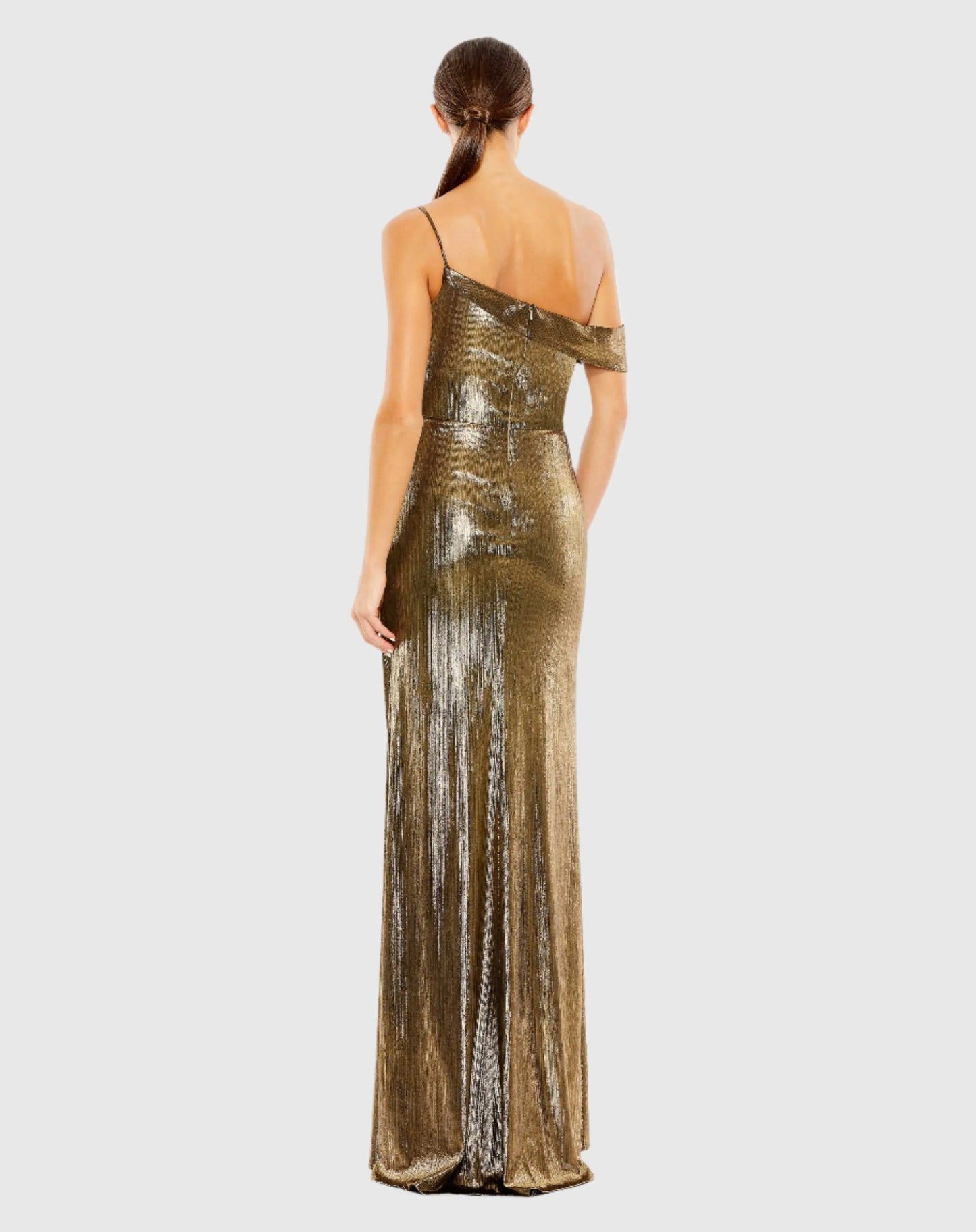 Metallic Off The Shoulder Gown - Mac Duggal