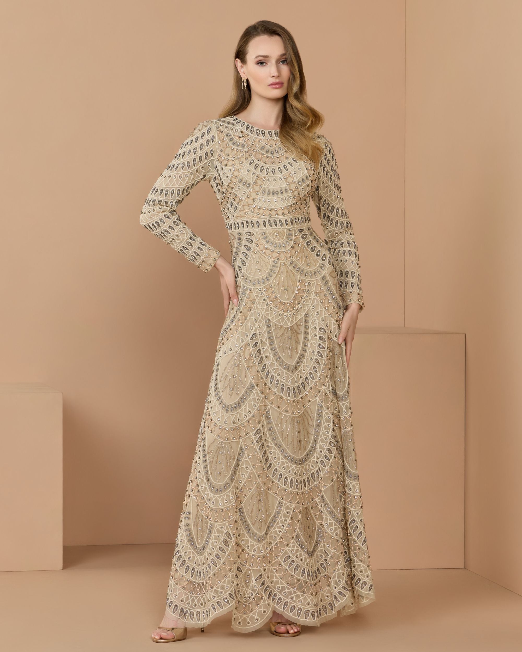long sleeve designer dresses A-Line Dress Immerse yourself in the rich culture of Dubai with this exquisite Arabic Ladies Dresses Long Sleeve Stretchy