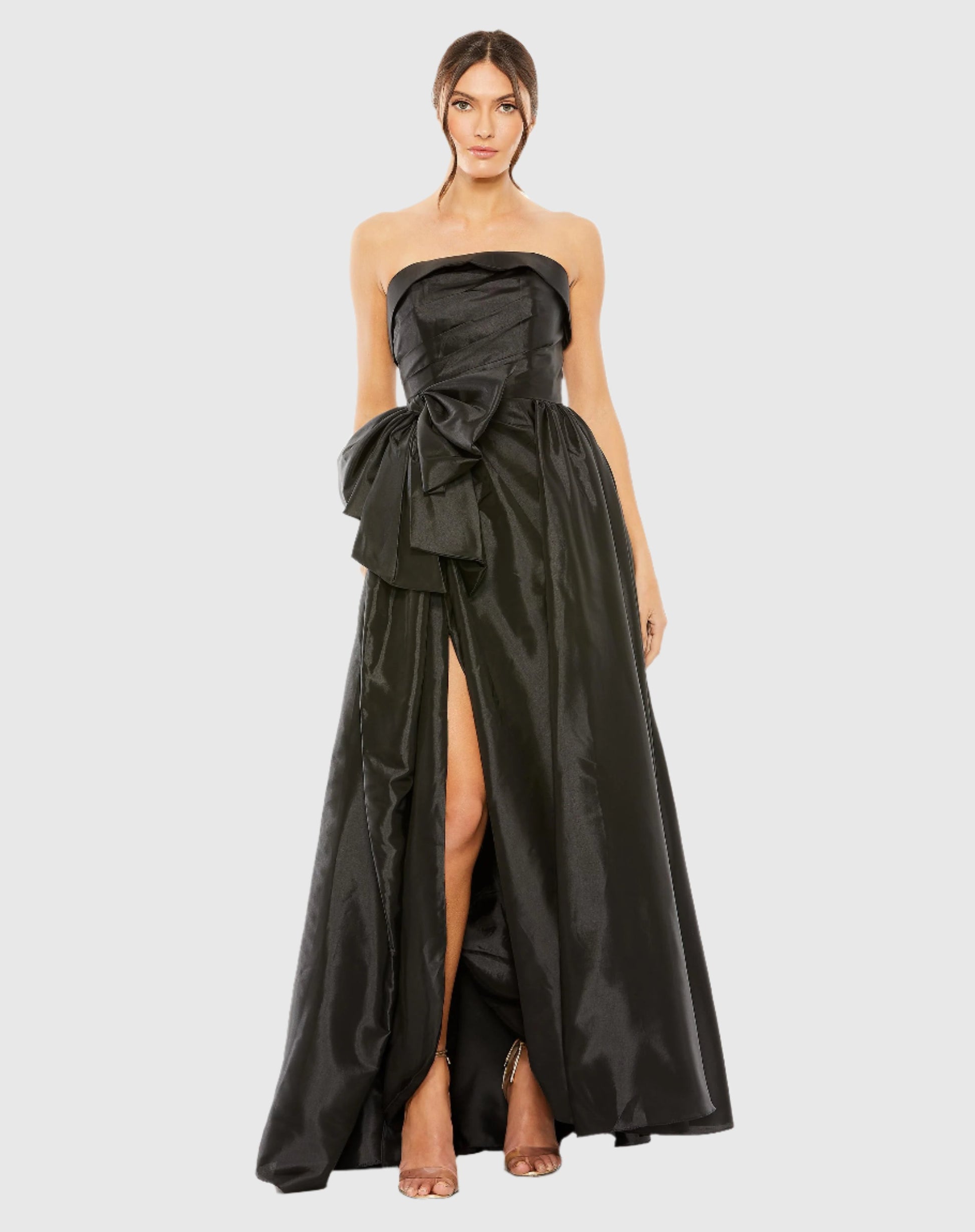 Strapless Oversized Bow Ballgown