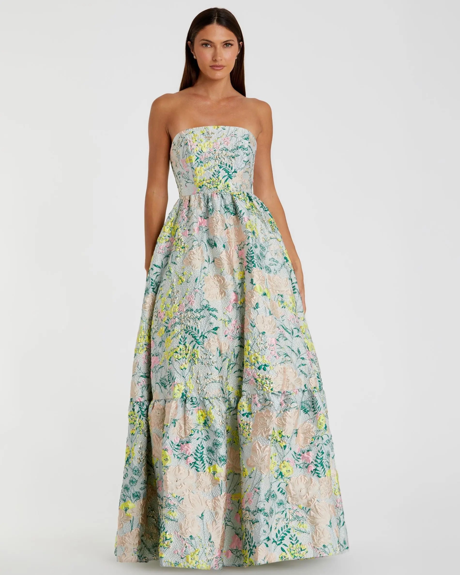 Embroidered Floral Dresses - Mac Duggal Embroidered Floral Dresses - Mac Duggal