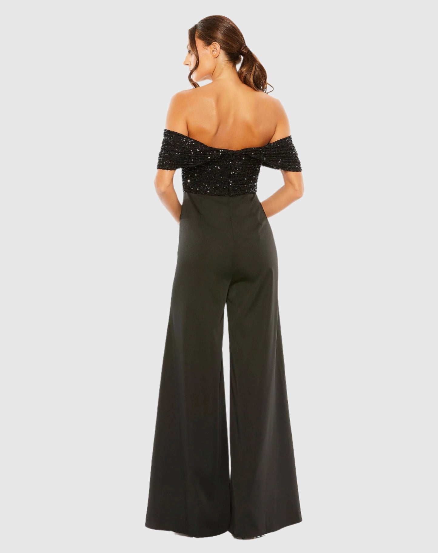 Sequined Off The Shoulder Jumpsuit