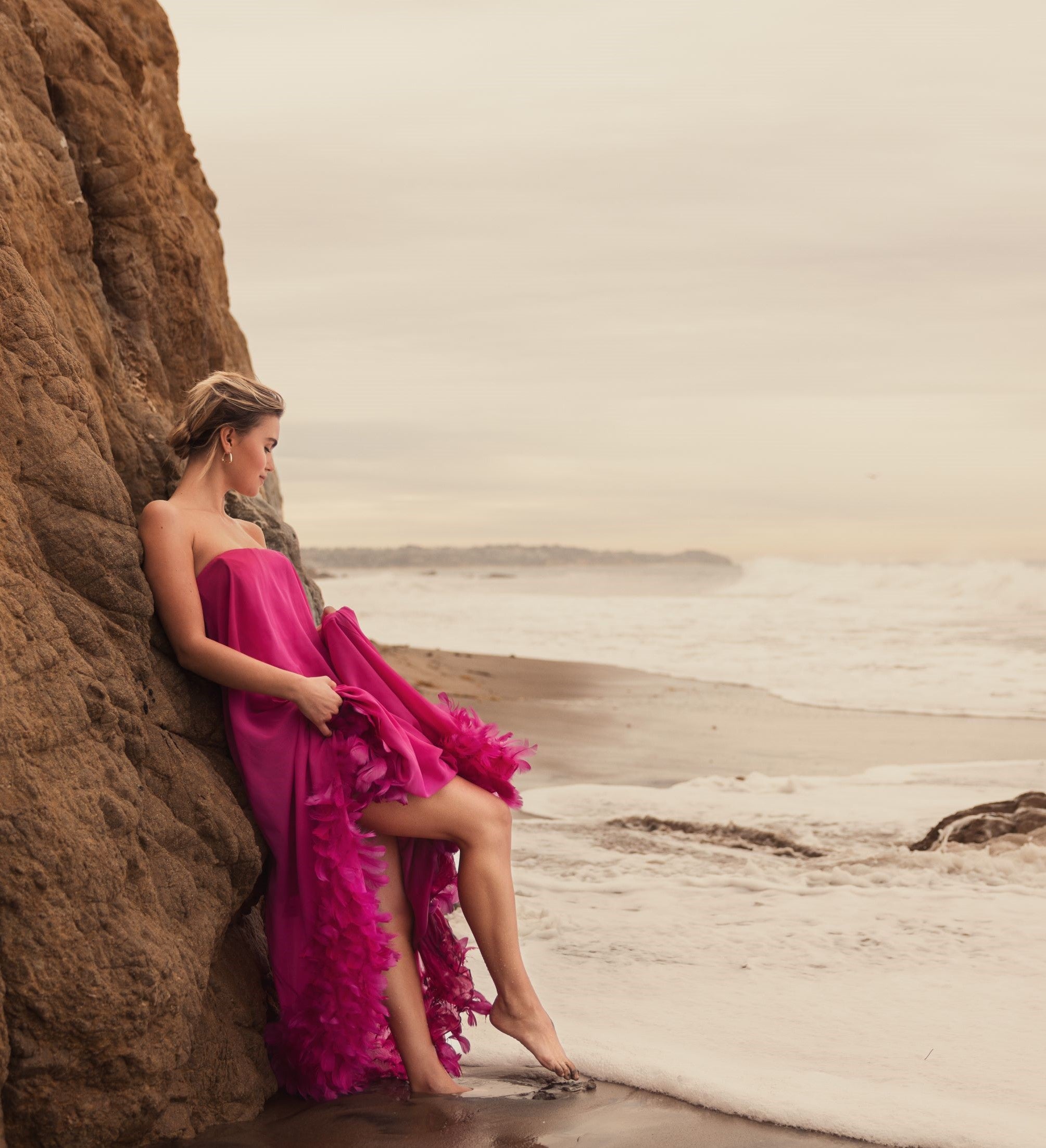 Embellished Cap Sleeve V Neck Gown Mac Duggal