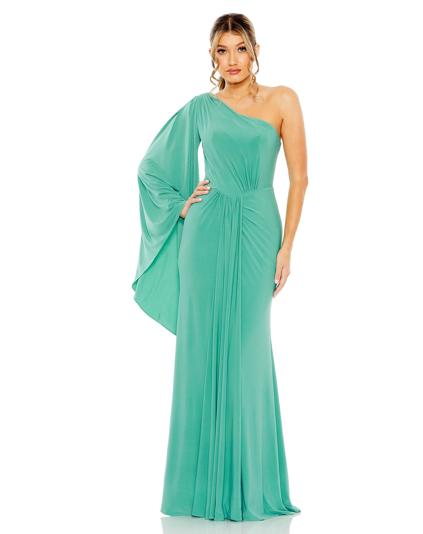 One Shoulder Gown with Center Fabric Detail | Sample | Sz. 2