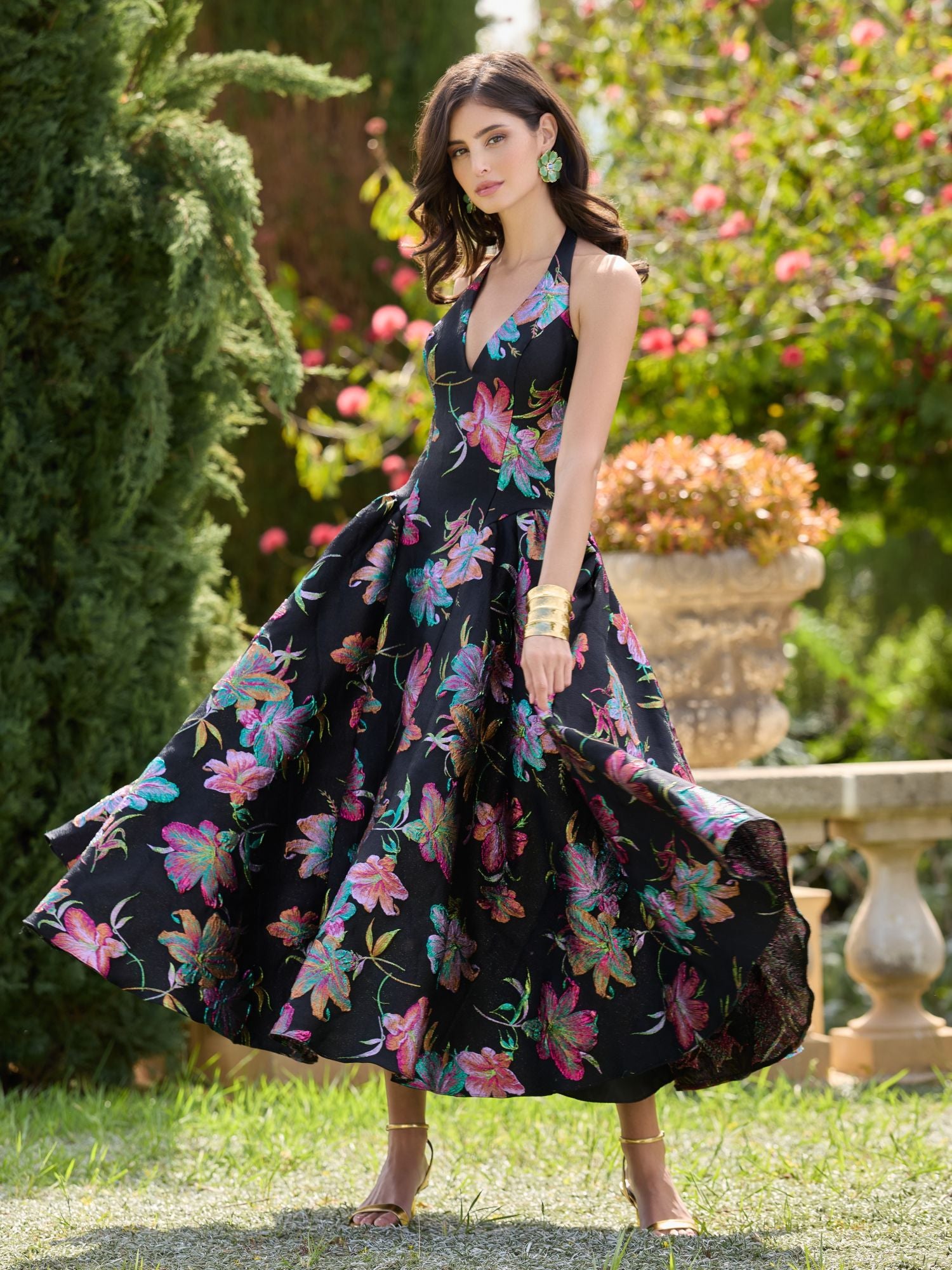 新品⭕️Mac Duggal ビジュー　ビーズ　装飾　チュールロングドレス　希少 Mac Duggal ラグジュアリードレス - イブニングガウン、カクテル