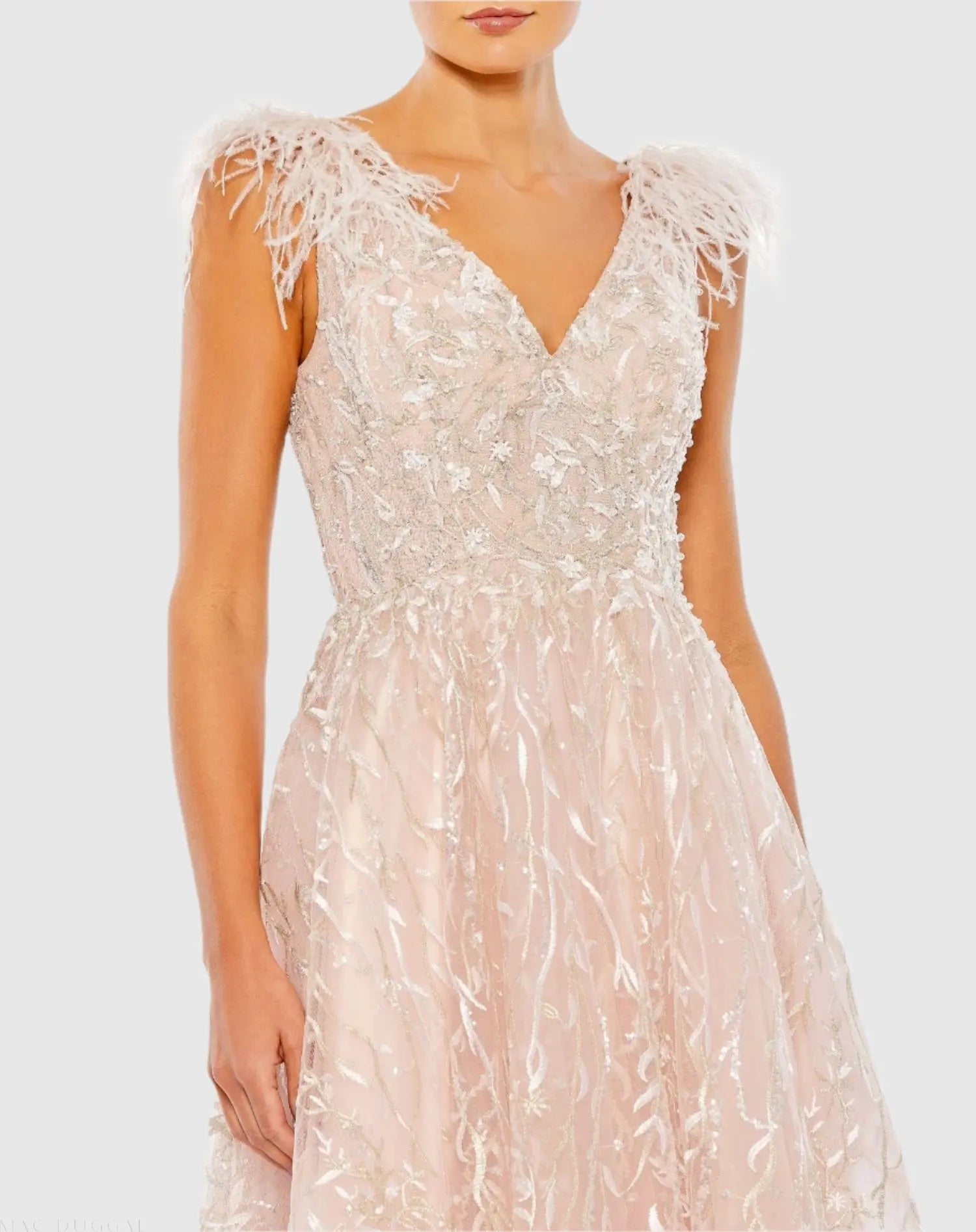 pink feather midi dress Feather Midi Aurora Dress 00 / Rose Shadow