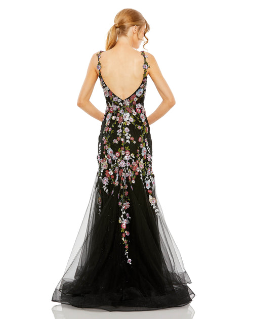 Floral Embellished Mermaid Gown | Sample | Sz. 2