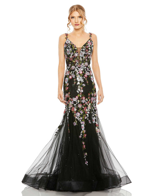 Floral Embellished Mermaid Gown | Sample | Sz. 2