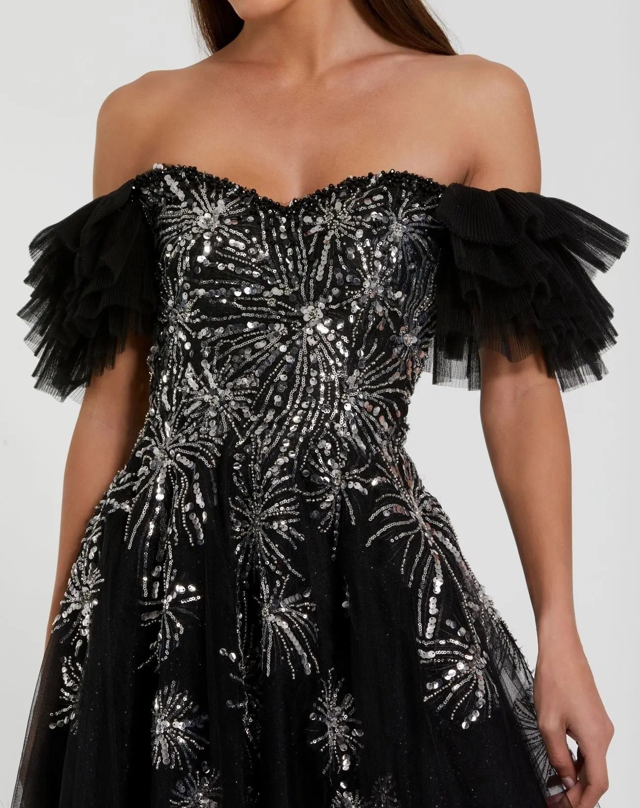 Mac Duggal 20514 - Embellished Prom Dress 6 / Black Mac Duggal 20514 - Embellished Prom Dress 6 / Black