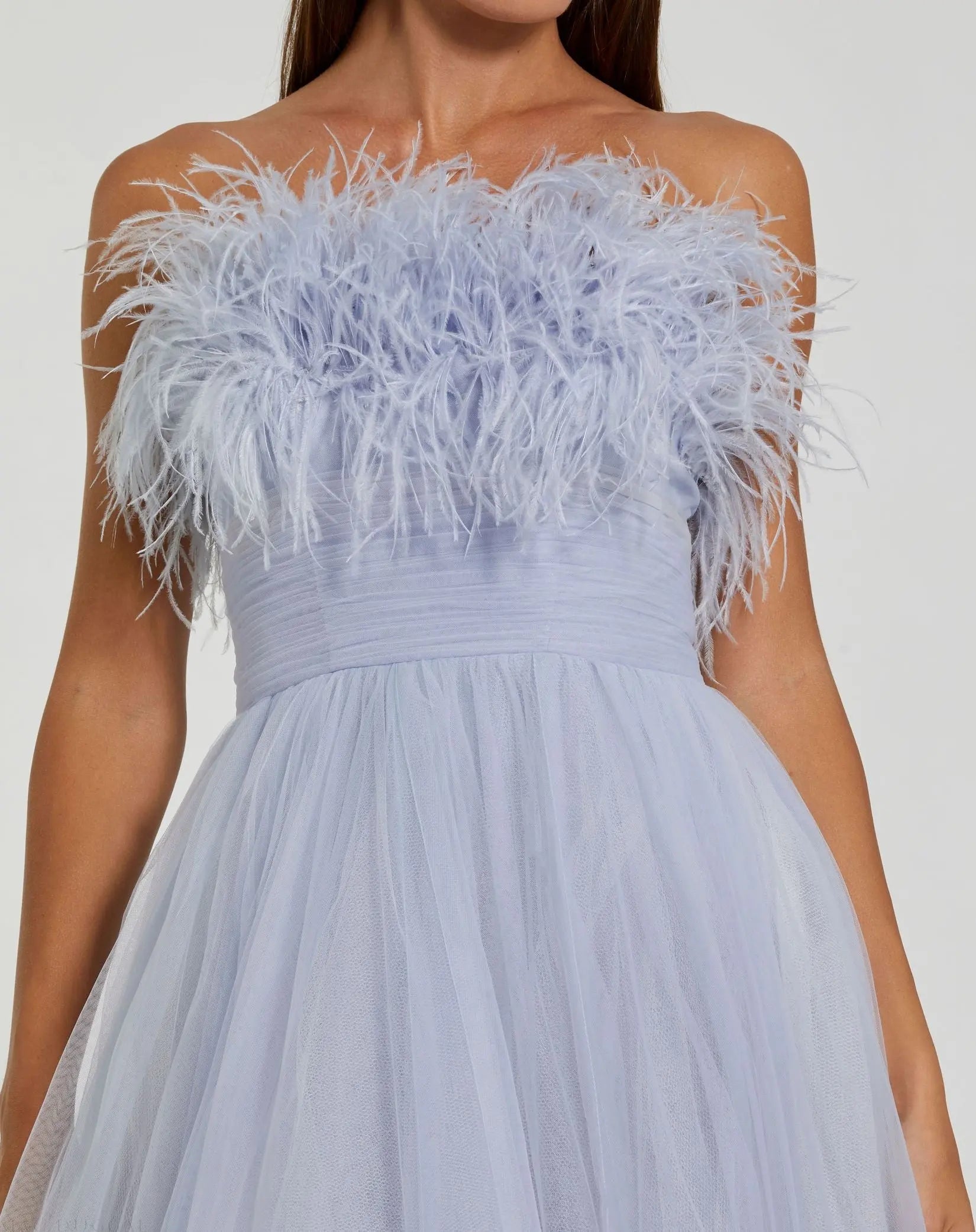 Mac Duggal 20557 - Strapless Tulle Ballgown 10 / Blue Ombre Mac Duggal 20557 - Strapless Tulle Ballgown 10 / Blue Ombre