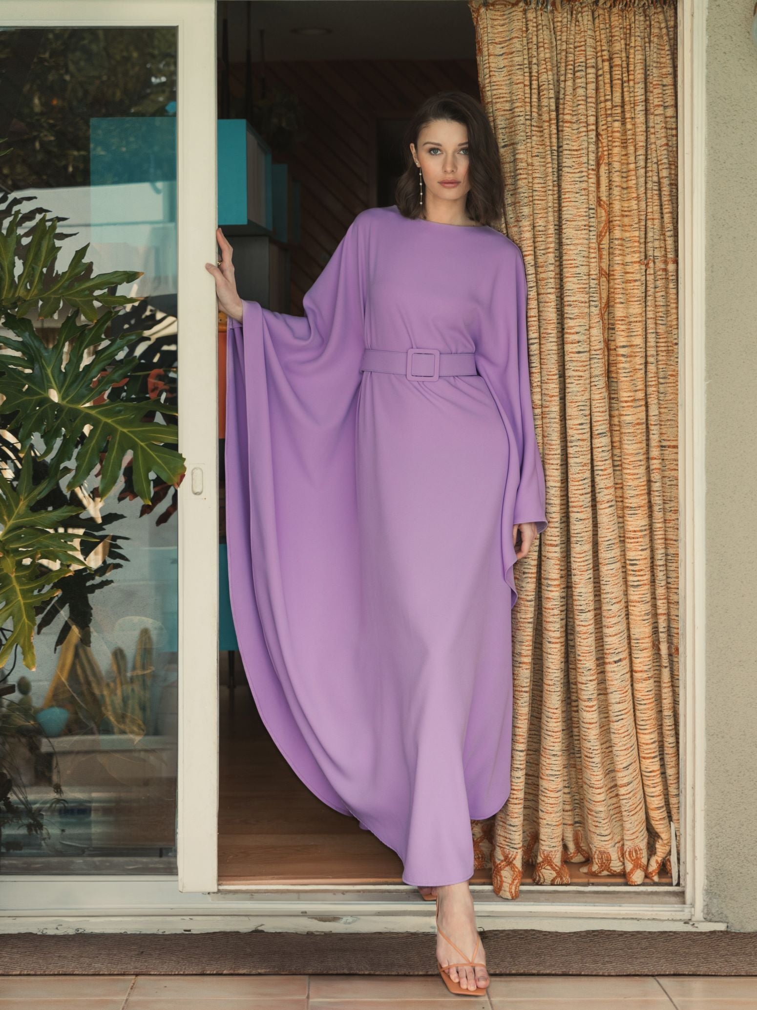 Sequin Knotted Long Sleeve Midi Dress – Mac Duggal