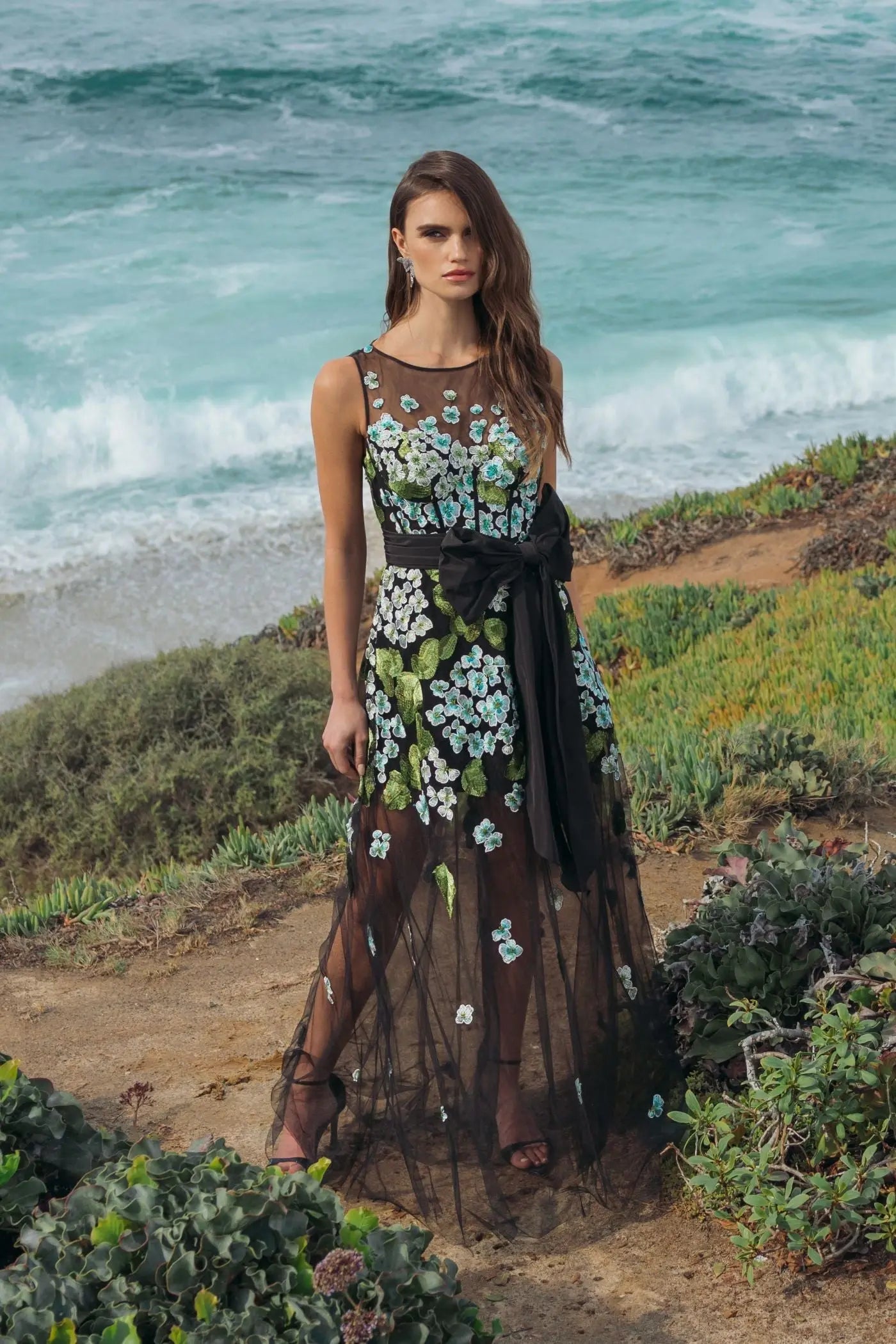 green emerald velvet dress Long Formal Dress 67782 by Mac Duggal