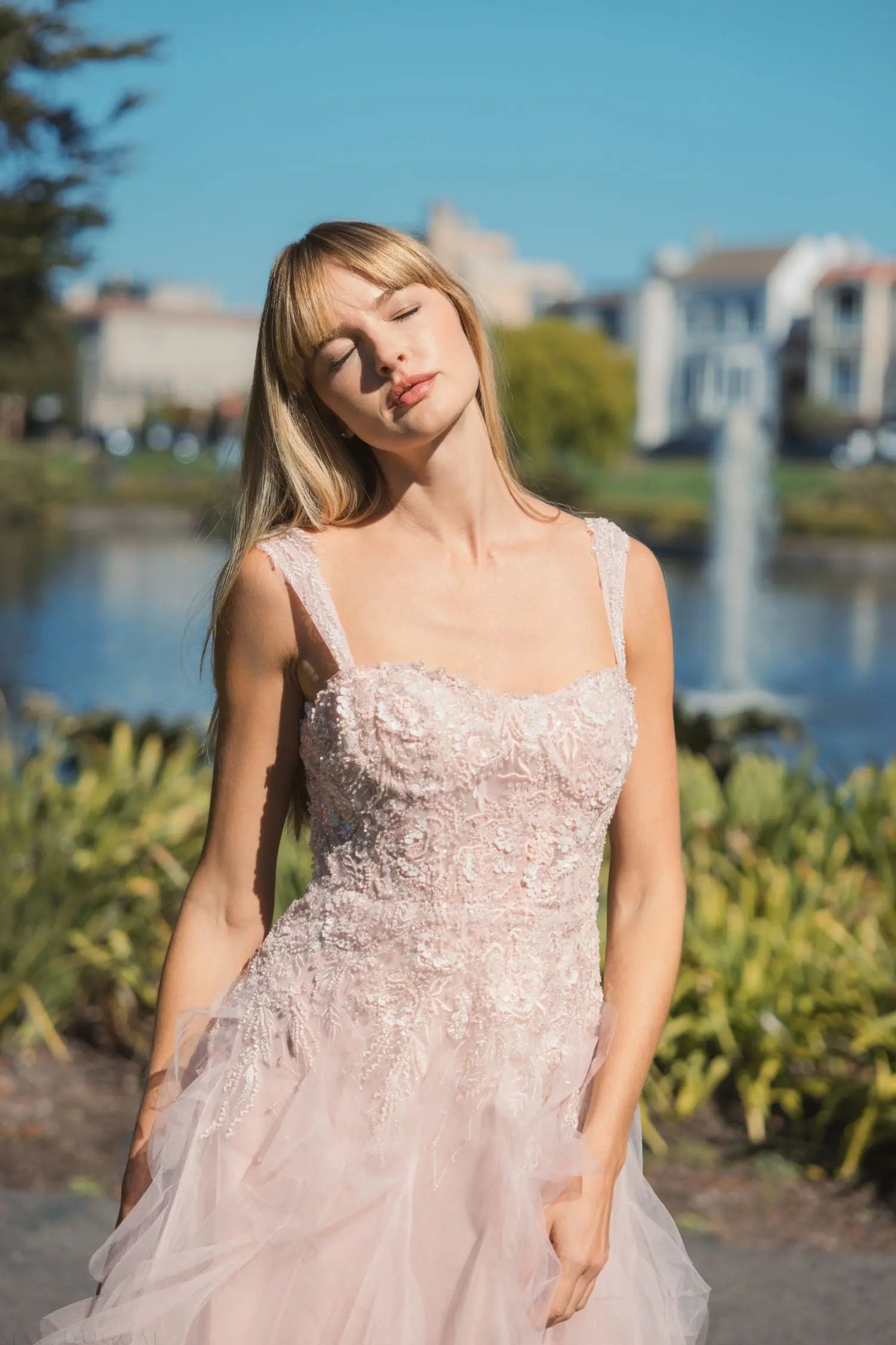 mac duggal pink tulle dress Mac Duggal 20570