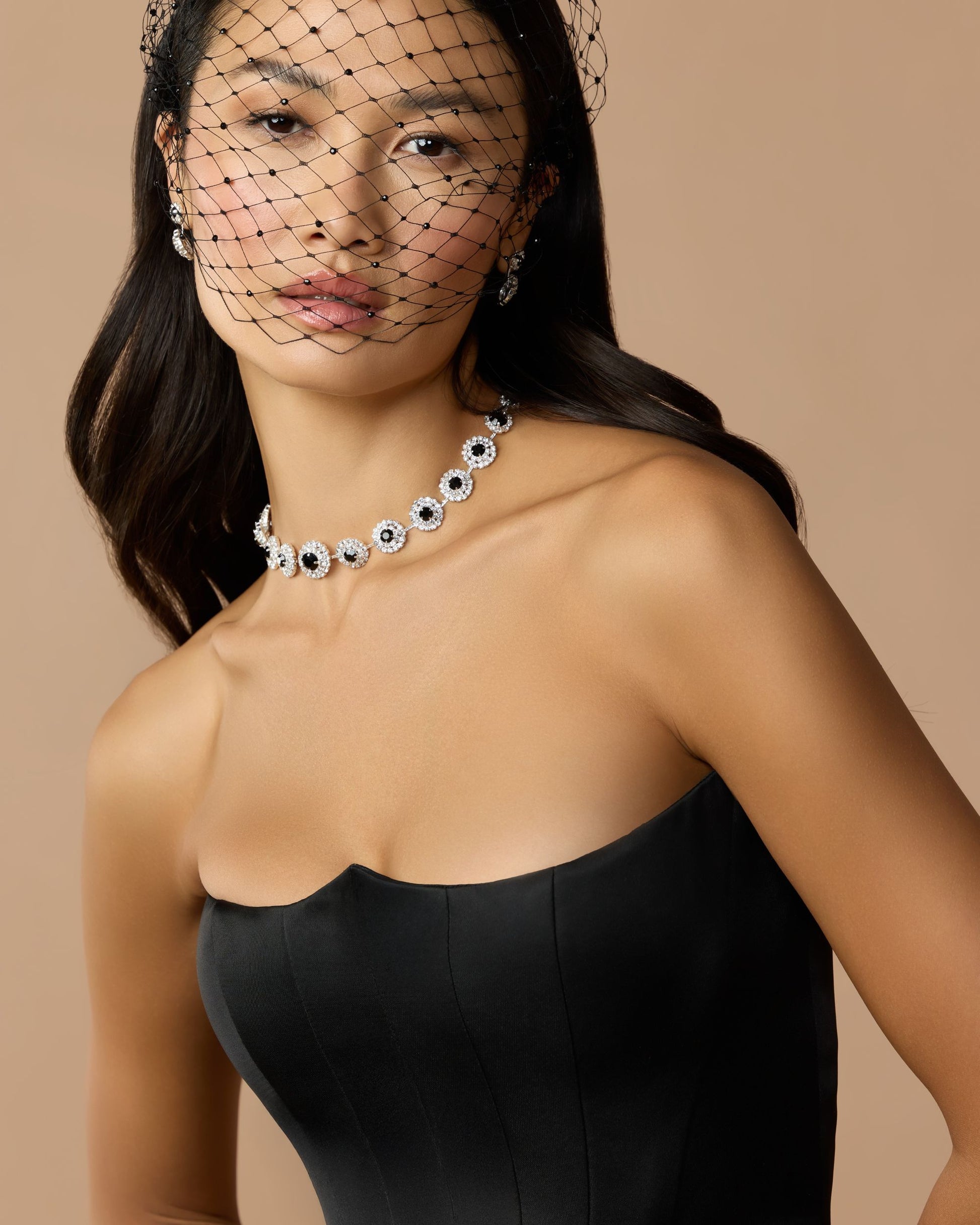 Black Strapless Satin Corset Ball Gown - Mac Duggal