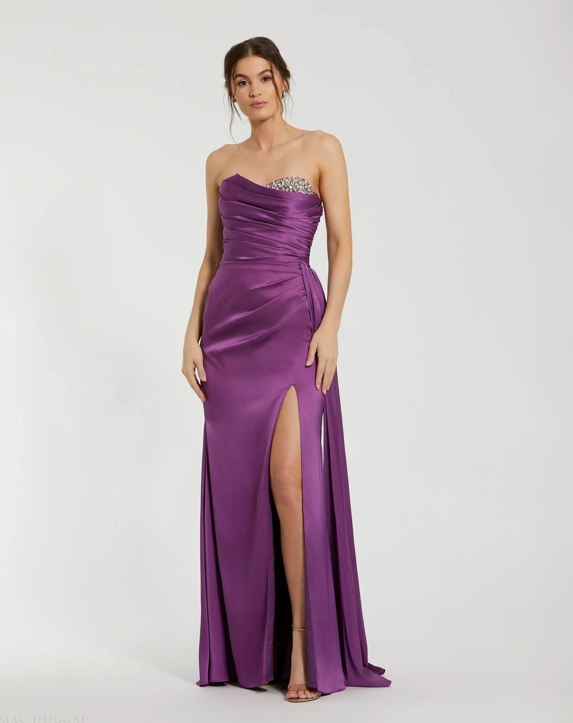 purple dress sweetheart neckline A-Line Sweetheart Neck Tulle Purple Long Prom Dress, Purple Formal Dre shdress