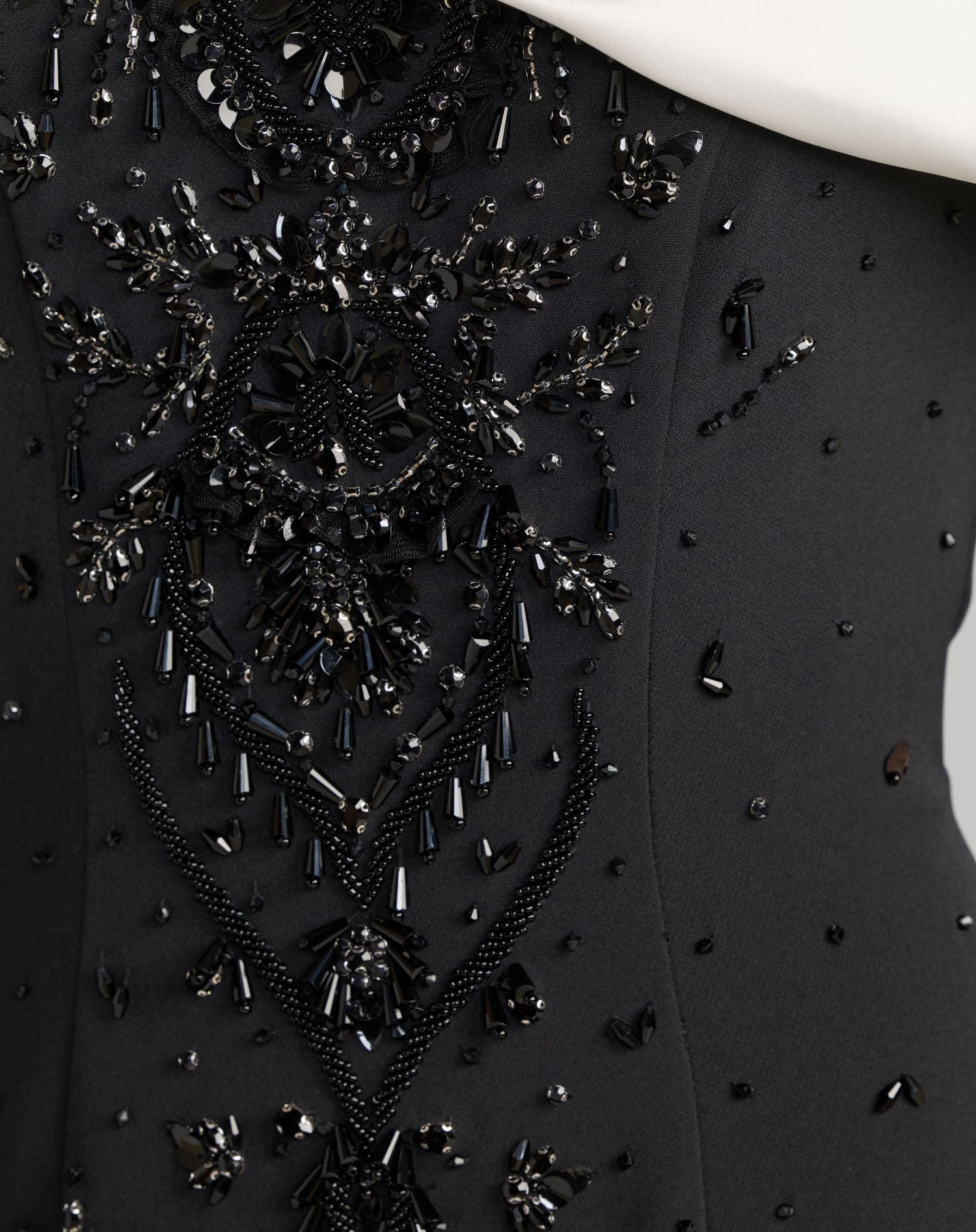 Black Beaded Off The Shoulder Mermaid Gown - Mac Duggal