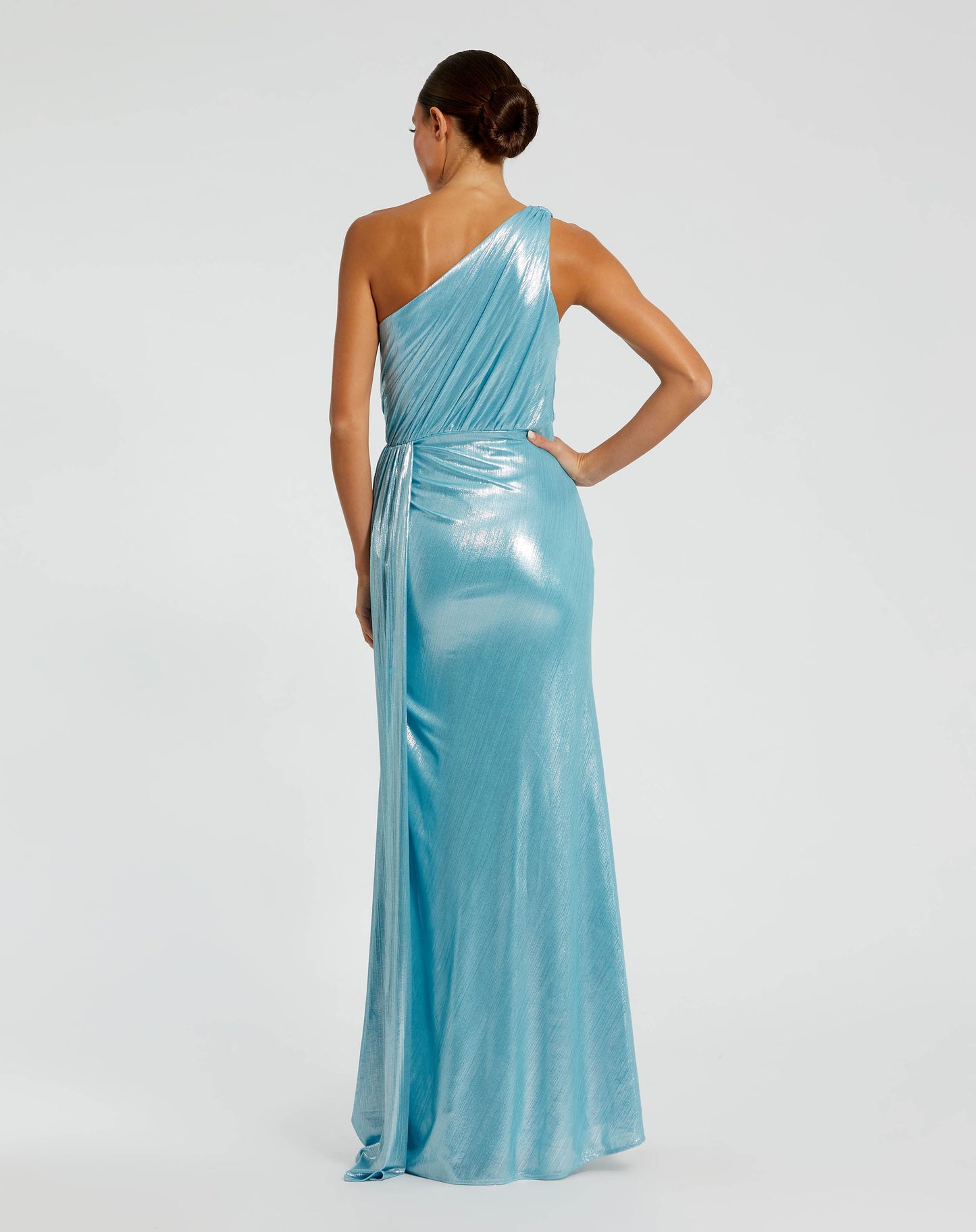 One Shoulder Draped Gown