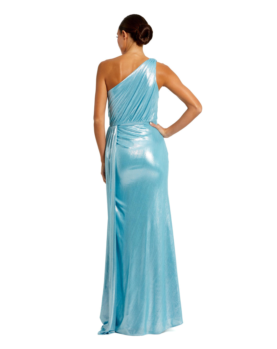 One Shoulder Draped Gown – Mac Duggal