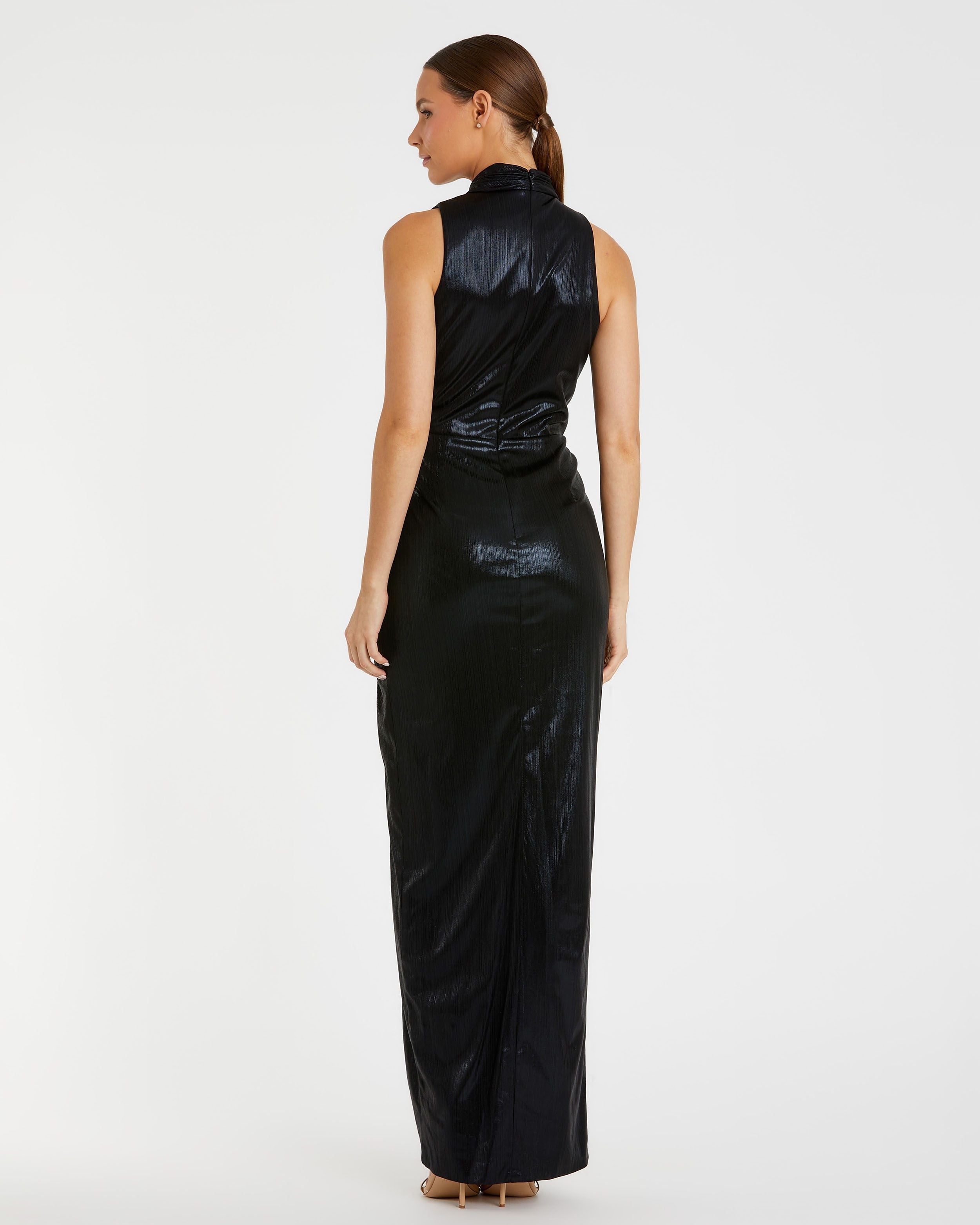 High Neck Sleeveless Gown