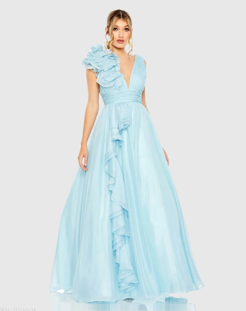 Ruffle Detailed Evening Dress – Mac Duggal