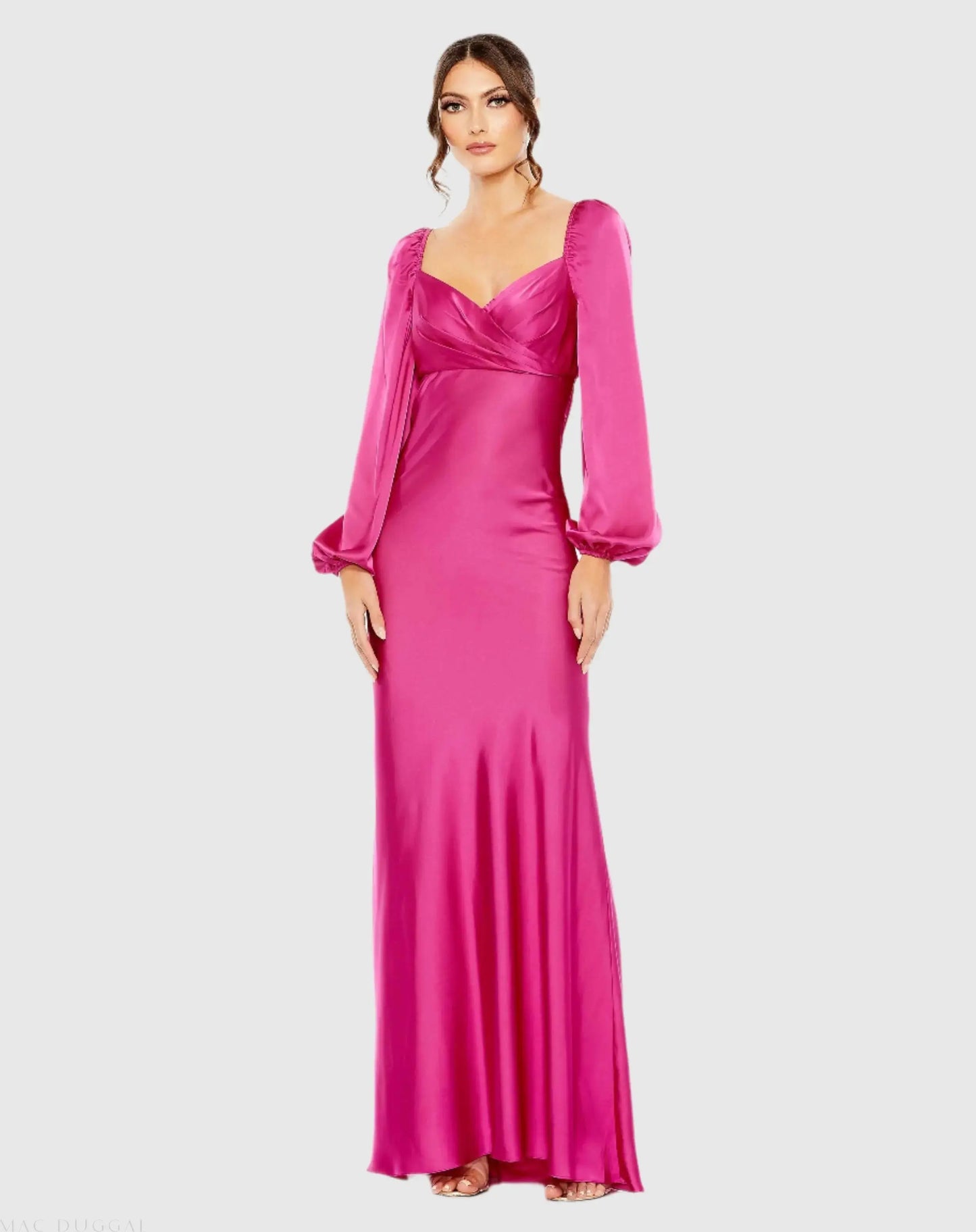 Sweetheart Neckline Puff Sleeve Gown - Ieena for Mac Duggal