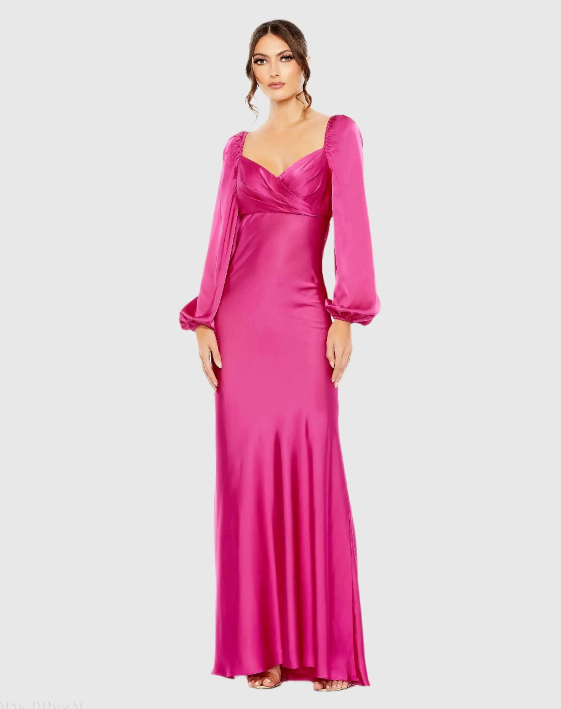 Sweetheart Neckline Puff Sleeve Gown - Ieena for Mac Duggal