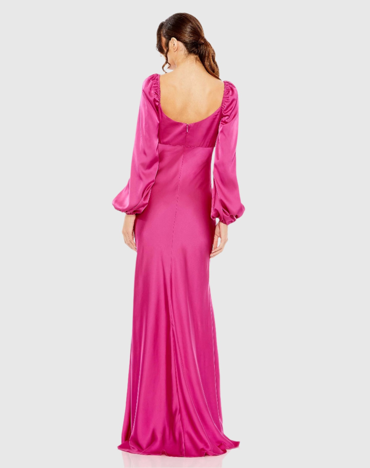 Sweetheart Neckline Puff Sleeve Gown