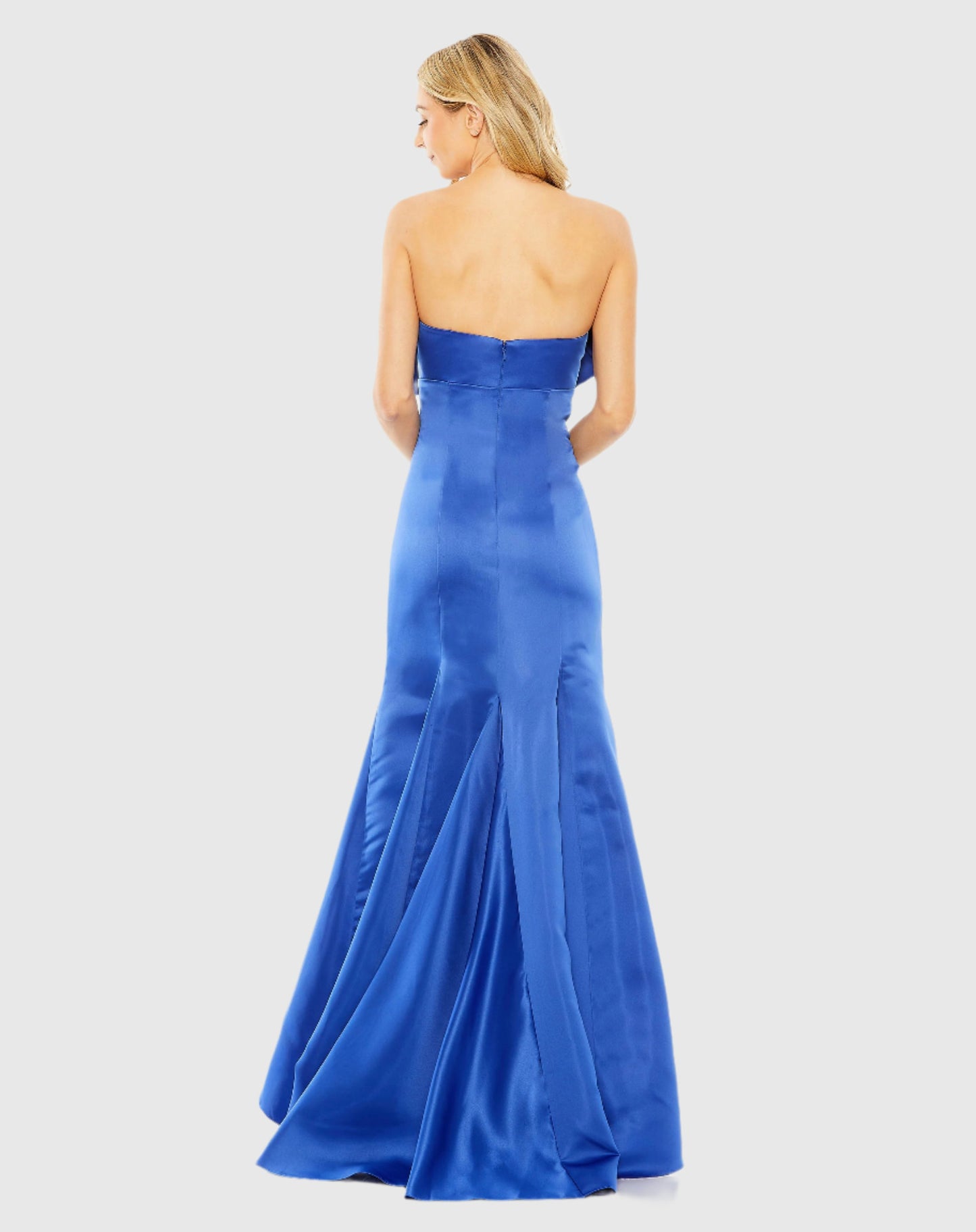 Strapless Bow Mermaid Gown