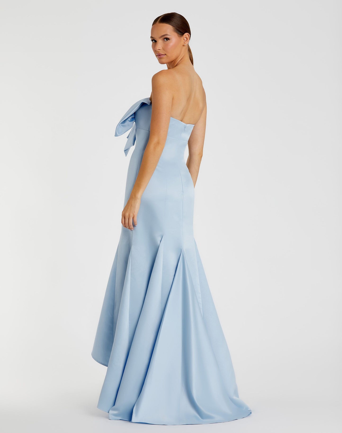 Strapless Bow Mermaid Gown