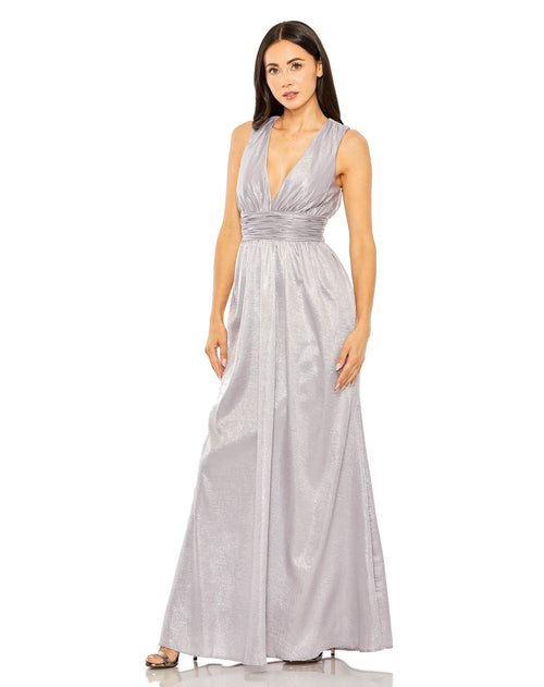 V Neck Shimmer Gown SAMPLE | SZ. 2