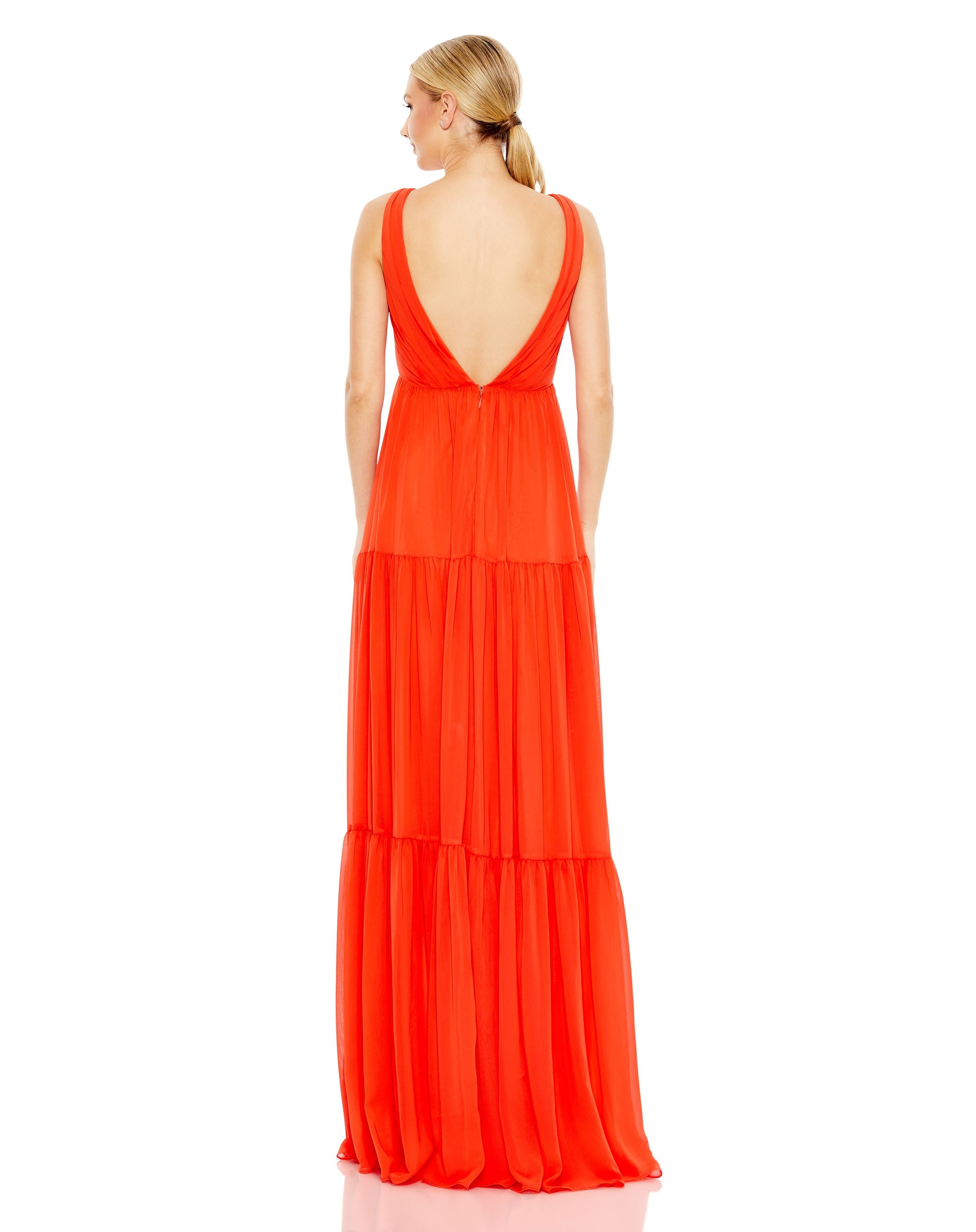 Tiered Sleeveless A Line Gown | Sample | Sz. 2