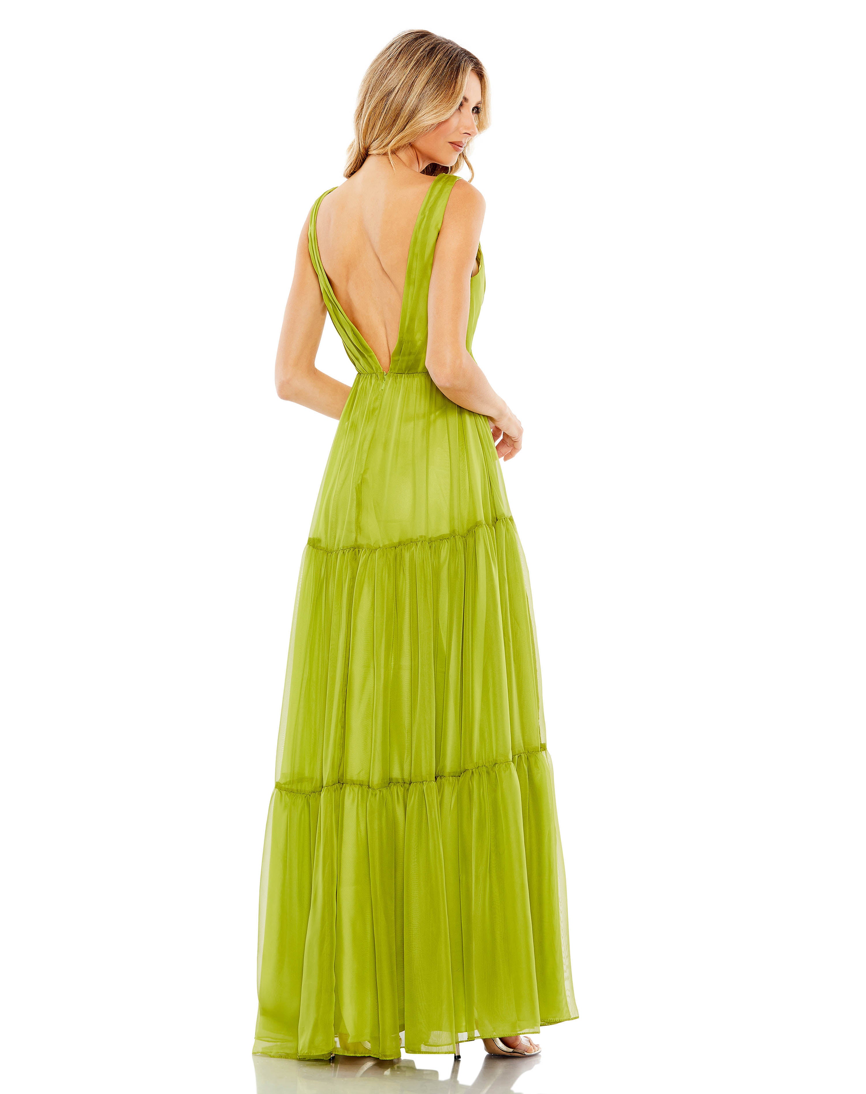 Tiered Sleeveless A Line Gown | Sample | Sz. 2