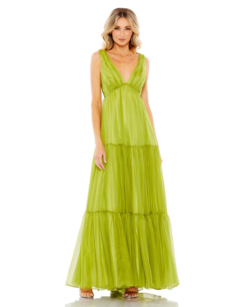 Tiered Sleeveless A Line Gown | Sample | Sz. 2