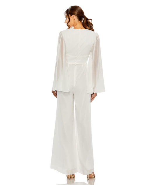 Keyhole Bell Sleeve Wide Leg Jumpsuit | Sample | Sz. 2