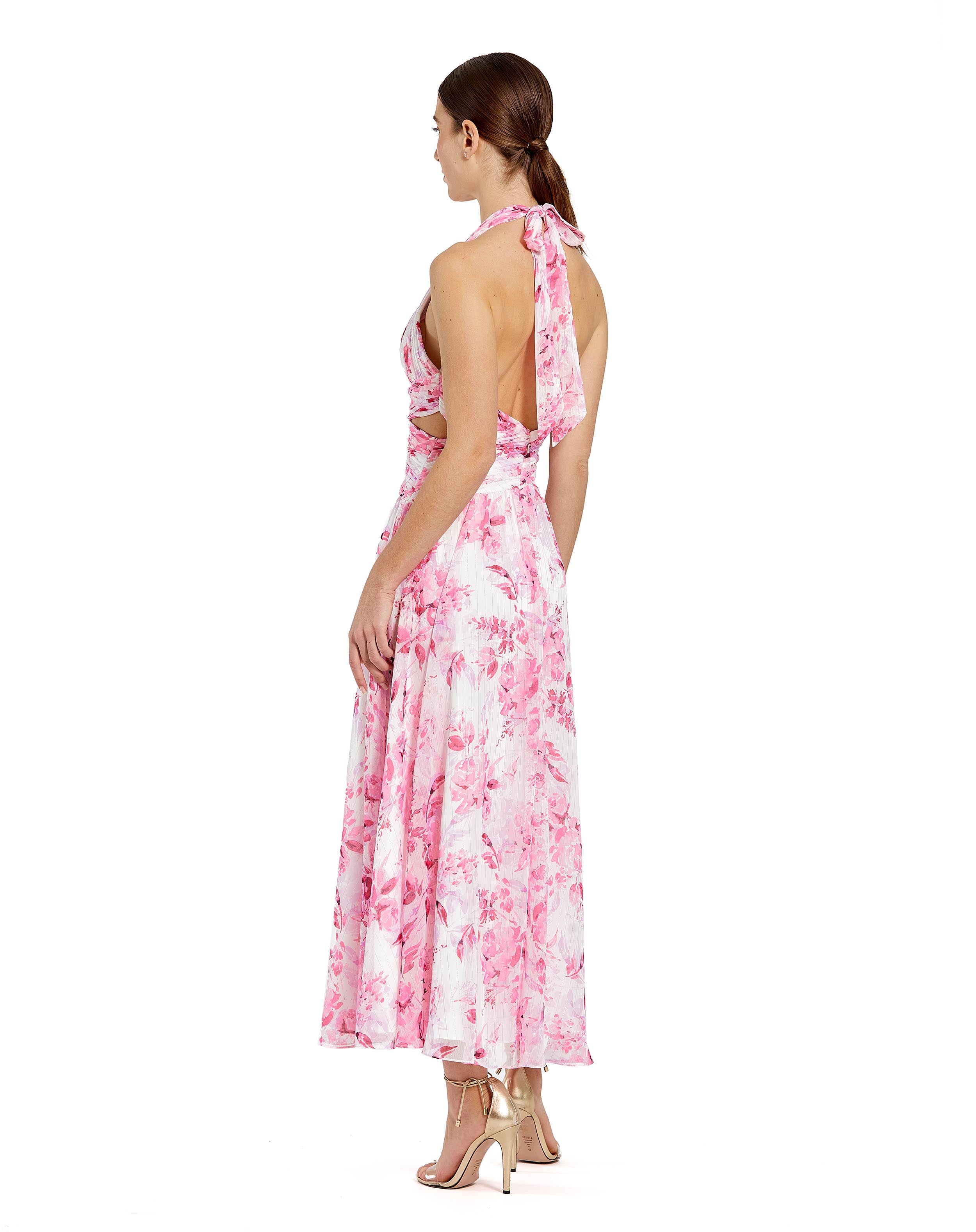 Halter Neck Floral Dress | Sample | Sz. 2