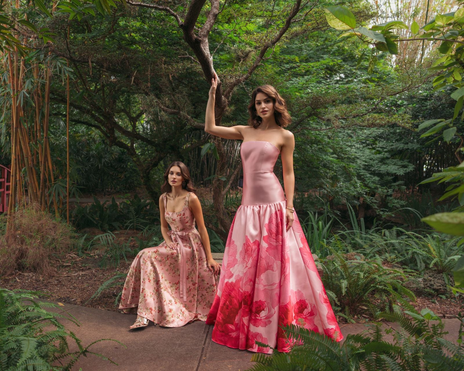 Beaded Cuff Drop Shoulder Faux Wrap Dress – Mac Duggal