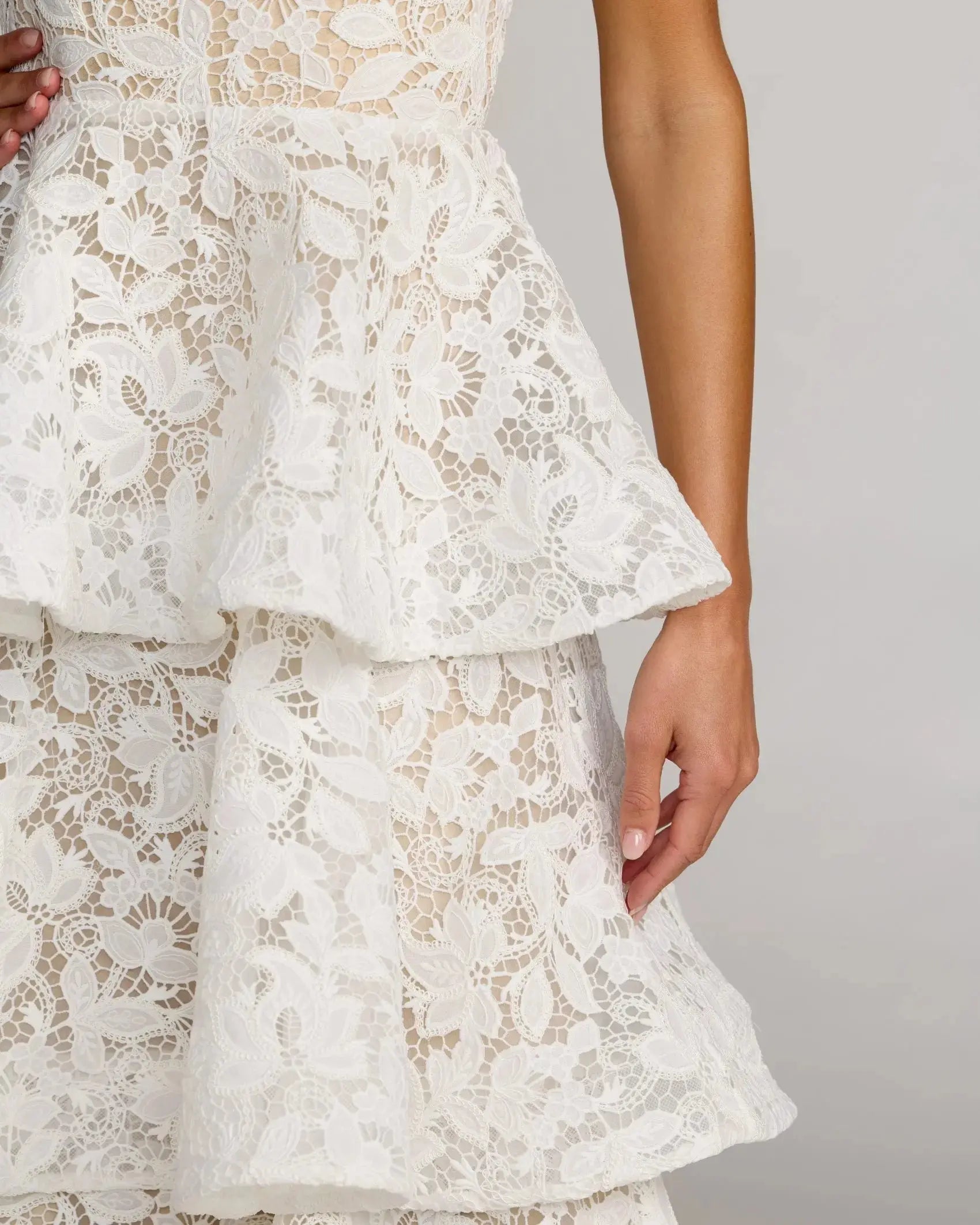 short white tulle dress Sex Short White Wedding Dresses With Tulle Tea-Length Champagne / 12