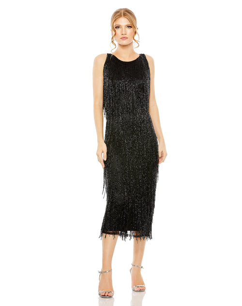 Embellished Beaded Fringe Midi | Sample | Sz. 2