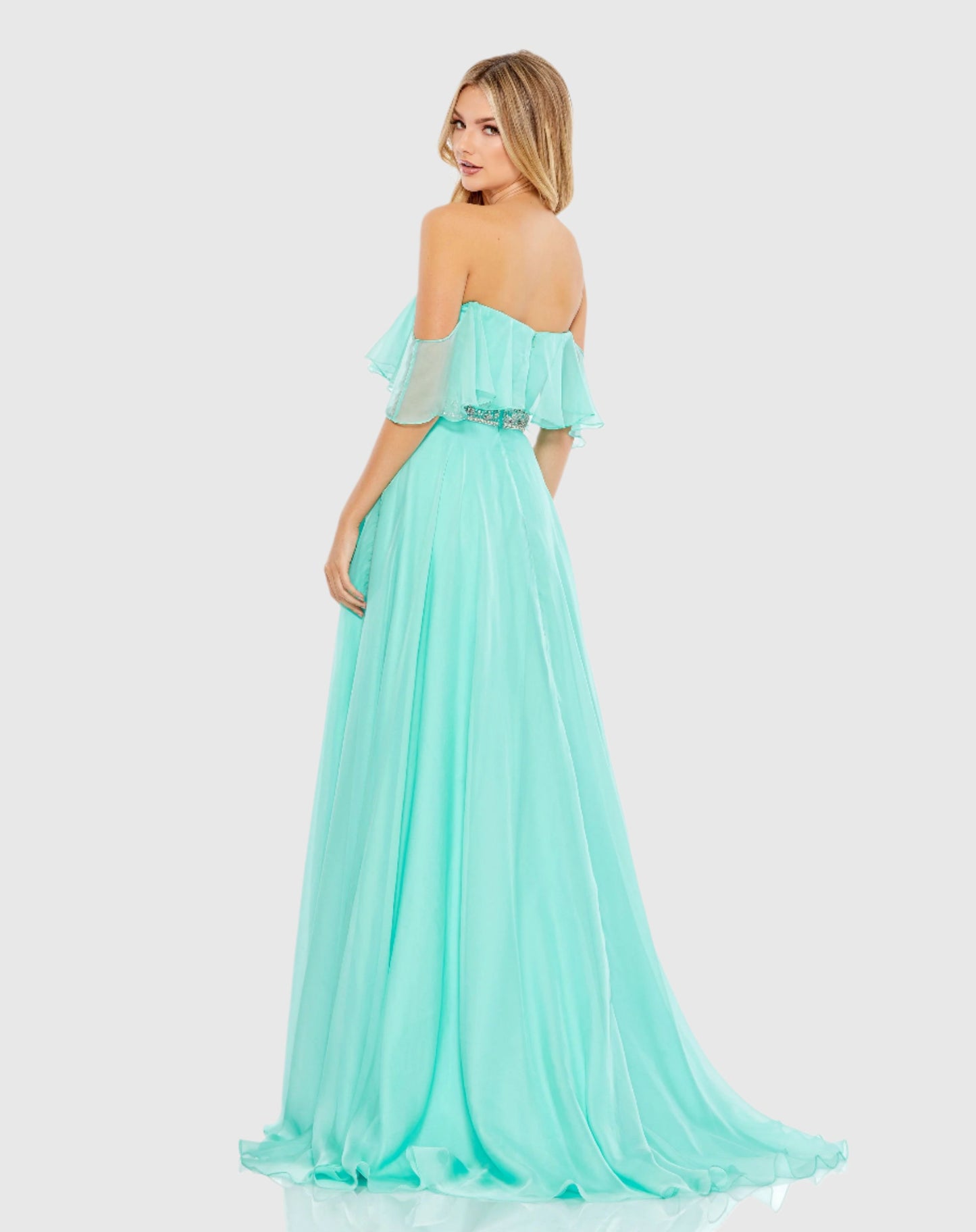 Flowy Off-the-Shoulder Gown