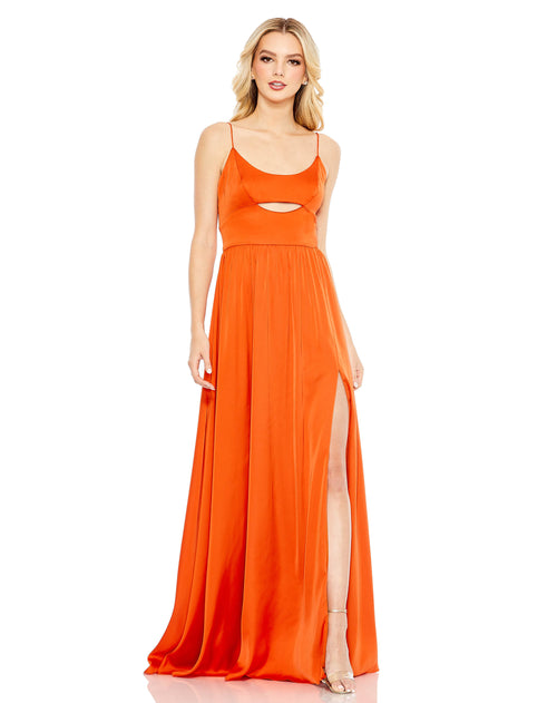 Sleeveless Keyhole A Line Gown | Sample | Sz. 2