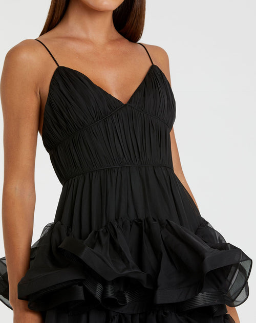 Tiered V-Neck Dress