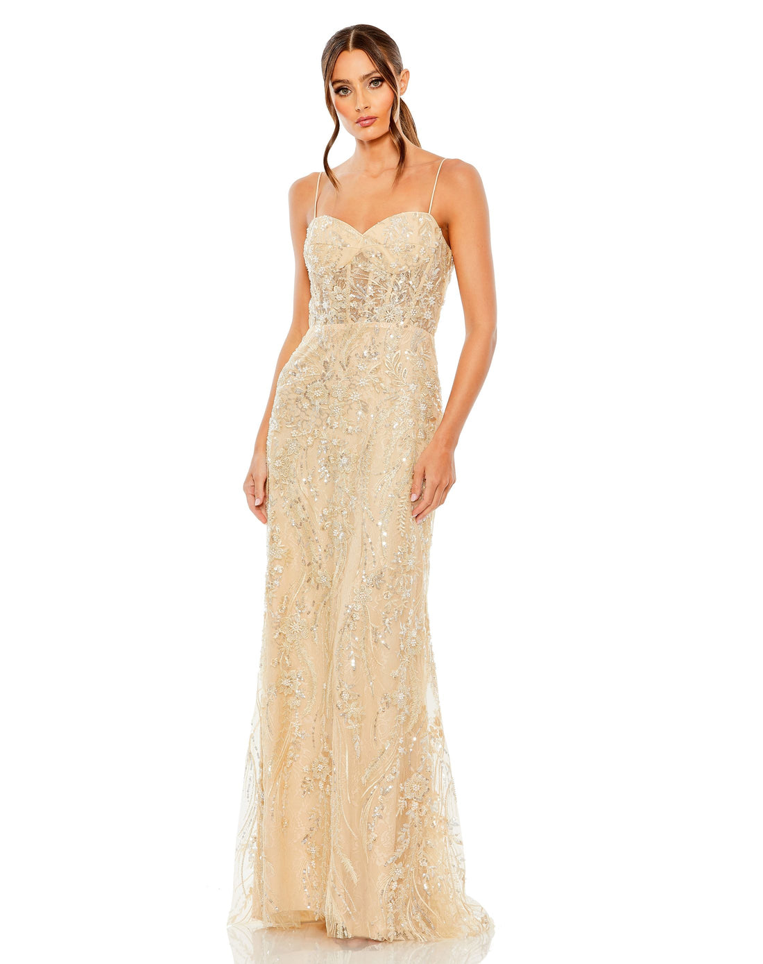 Sweetheart Sleeveless Embellished Gown | Sample | Sz. 2