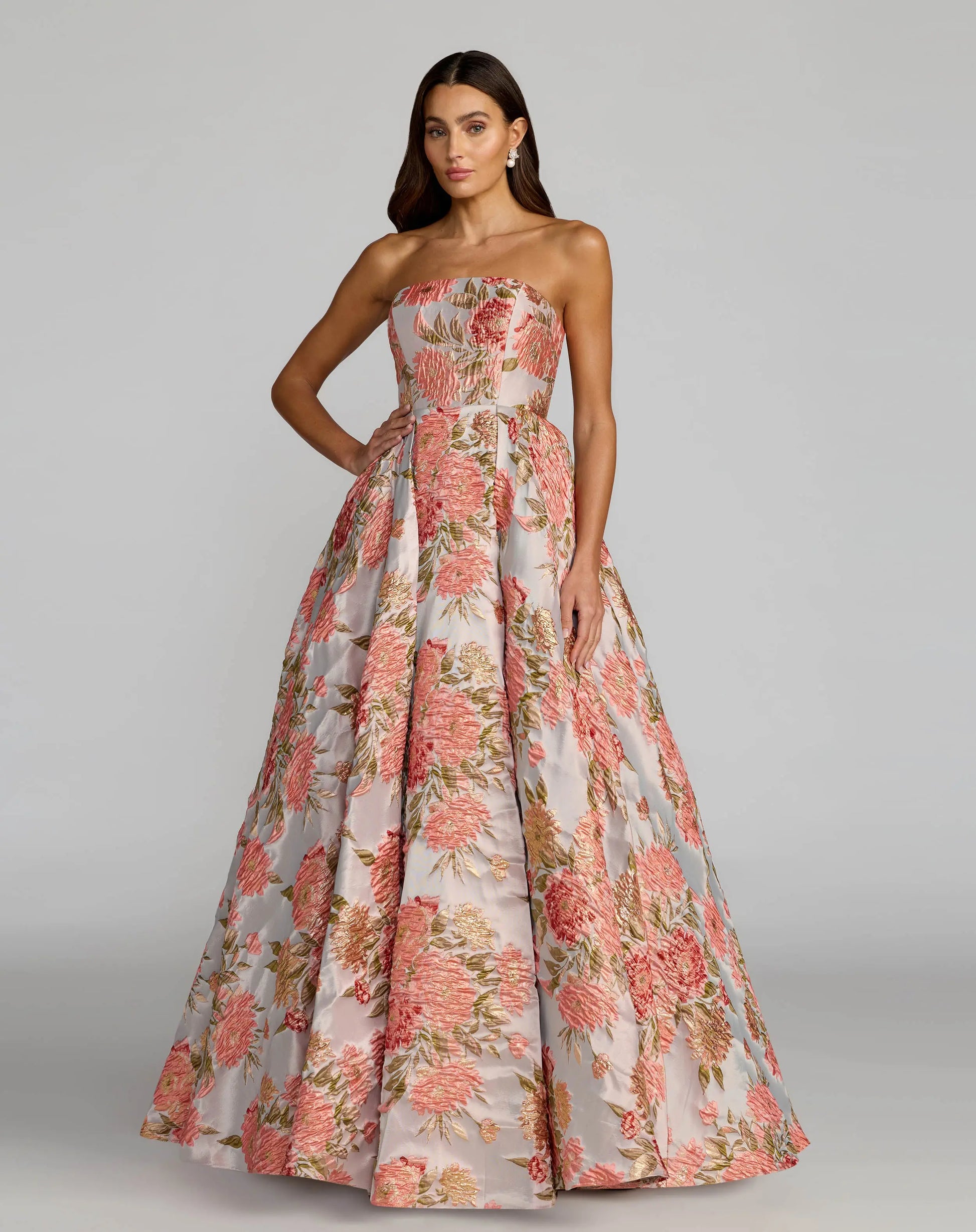 pastel ball gown dresses Light Yellow One Shoulder 3D Appliques Beading Long Prom Dress with Slit Yellow / 16