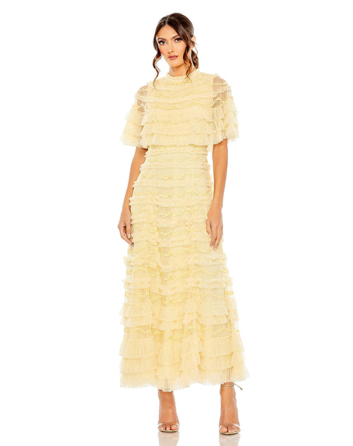 Mesh Ruffle Tiered Polka Dot | Sample | Sz. 2